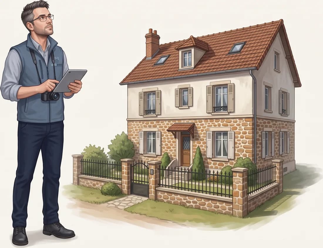 Hugo devant une maison meulière